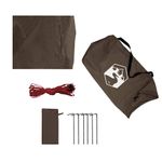 Sport si Outdoor - Camping - Copertine si adaposturi - Prelata de camping, maro, 462x306x211 cm, impermeabila - Infinity.ro