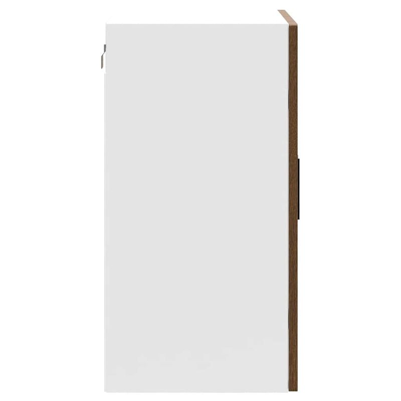 Casa si Gradina - Mobilier - Comode si corpuri - Corpuri bucatarie - Dulap de bucatarie cu usa din sticla din stejar maro „Porto”., mărime 60x31x60 cm, model 1x dulap de perete din sticlă (2 uși) - Infinity.ro
