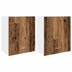 Casa si Gradina - Mobilier - Comode si corpuri - Corpuri bucatarie - Dulapuri suspendate 2 buc. lemn vechi 50x31x60cm lemn prelucrat - Infinity.ro