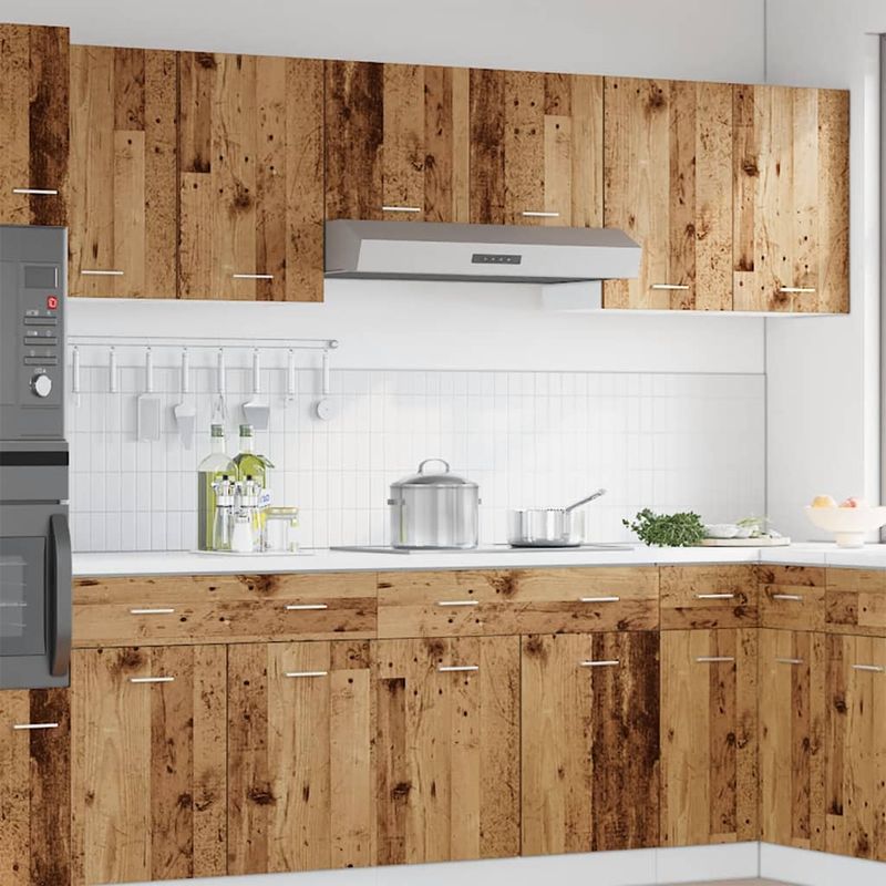 Casa si Gradina - Mobilier - Comode si corpuri - Corpuri bucatarie - Dulapuri suspendate 2 buc. lemn vechi 50x31x60cm lemn prelucrat - Infinity.ro