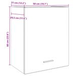 Casa si Gradina - Mobilier - Comode si corpuri - Corpuri bucatarie - Dulapuri suspendate 2 buc. lemn vechi 50x31x60cm lemn prelucrat - Infinity.ro