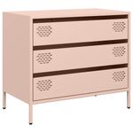 Casa si Gradina - Mobilier - Comode si corpuri - Comode - Dulap, roz, 68x39x58,5 cm, otel laminat la rece - Infinity.ro