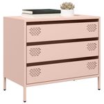 Casa si Gradina - Mobilier - Comode si corpuri - Comode - Dulap, roz, 68x39x58,5 cm, otel laminat la rece - Infinity.ro