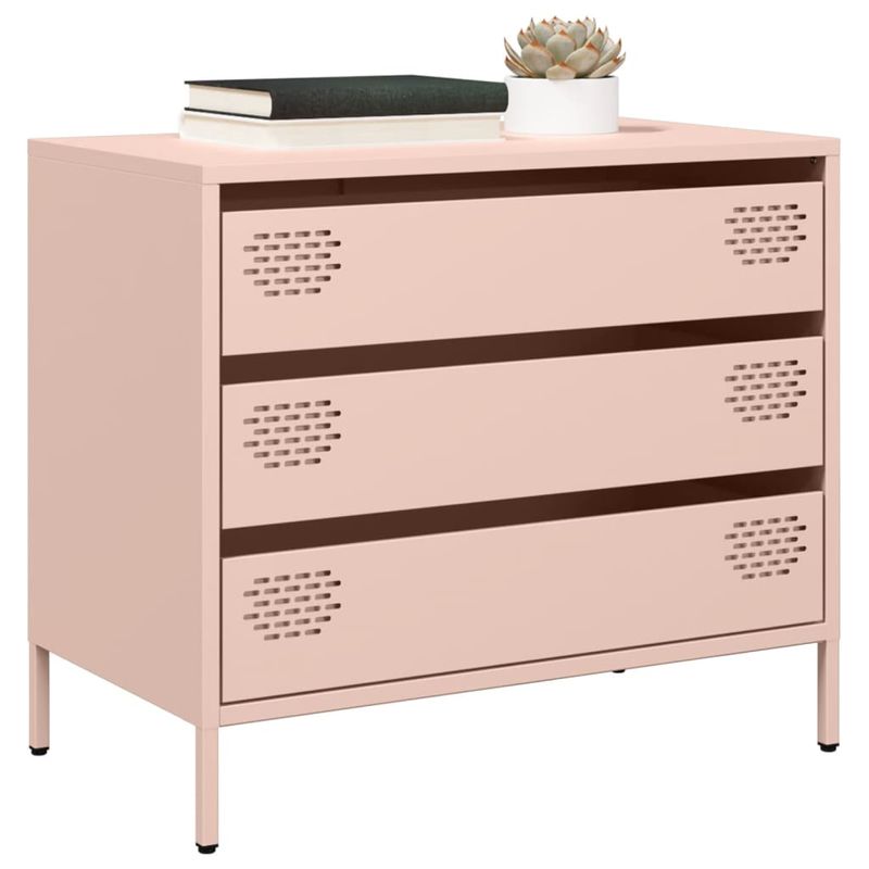 Casa si Gradina - Mobilier - Comode si corpuri - Comode - Dulap, roz, 68x39x58,5 cm, otel laminat la rece - Infinity.ro