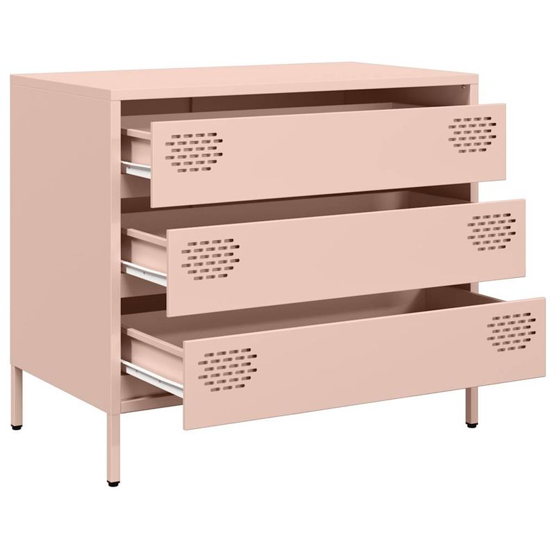 Casa si Gradina - Mobilier - Comode si corpuri - Comode - Dulap, roz, 68x39x58,5 cm, otel laminat la rece - Infinity.ro