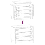 Casa si Gradina - Mobilier - Comode si corpuri - Comode - Dulap, roz, 68x39x58,5 cm, otel laminat la rece - Infinity.ro
