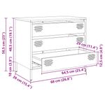 Casa si Gradina - Mobilier - Comode si corpuri - Comode - Dulap, roz, 68x39x58,5 cm, otel laminat la rece - Infinity.ro