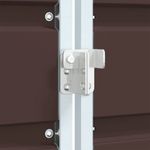 Casa si Gradina - Mobilier - Organizare si depozitare - Cosuri de gunoi - Depozitare cos gunoi cu roti, 1 cos, maro, 72x81x115 cm, otel - Infinity.ro