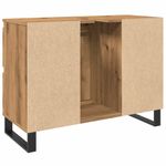 Casa si Gradina - Mobilier - Mobilier baie - Comode baie - Dulap chiuveta baie stejar artizanal 80x33x60 cm lemn prelucrat - Infinity.ro
