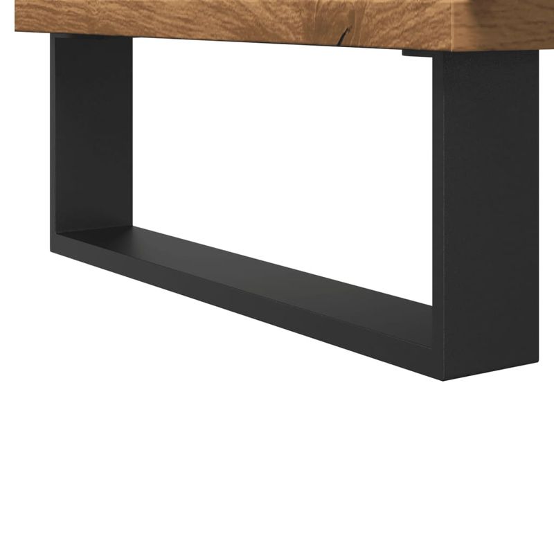Casa si Gradina - Mobilier - Mobilier baie - Comode baie - Dulap chiuveta baie stejar artizanal 80x33x60 cm lemn prelucrat - Infinity.ro