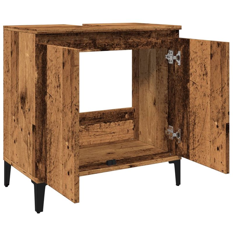 Casa si Gradina - Mobilier - Mobilier baie - Comode baie - Dulap de chiuveta, lemn vechi, 58x33x60 cm, lemn prelucrat - Infinity.ro