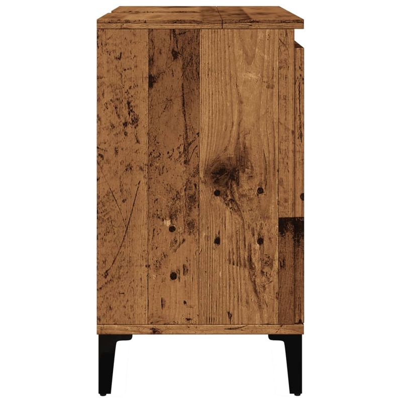 Casa si Gradina - Mobilier - Comode si corpuri - Masute de toaleta - Dulap de chiuveta, lemn vechi, 58x33x60 cm, lemn prelucrat - Infinity.ro
