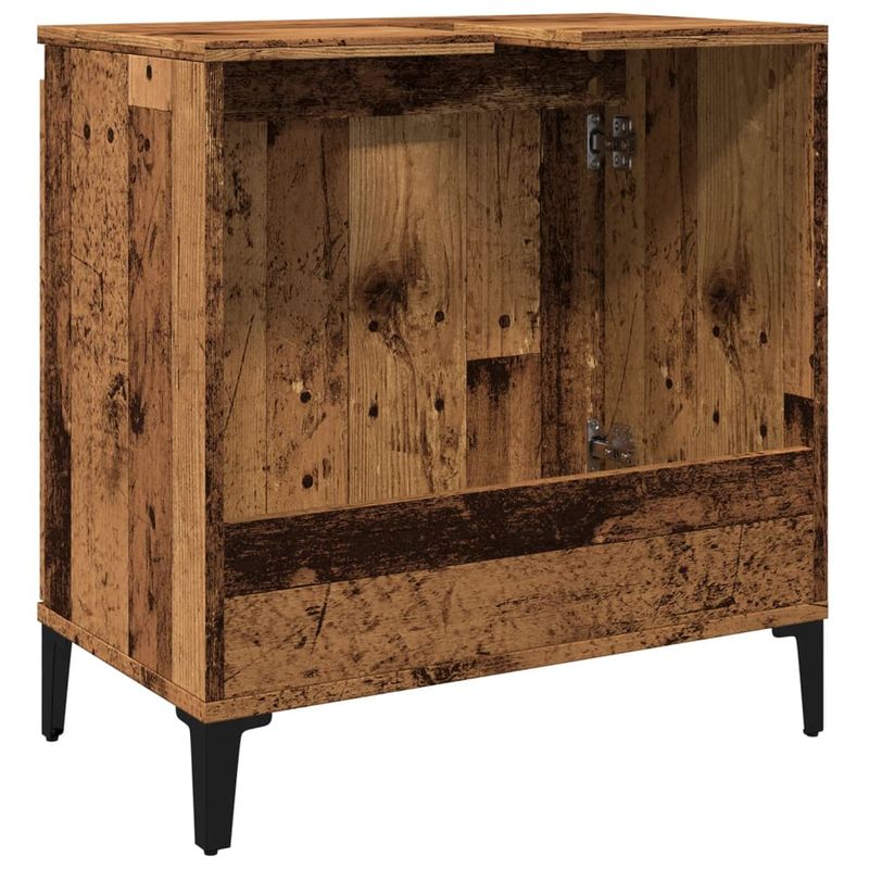 Casa si Gradina - Mobilier - Mobilier baie - Comode baie - Dulap de chiuveta, lemn vechi, 58x33x60 cm, lemn prelucrat - Infinity.ro