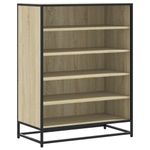 Casa si Gradina - Mobilier - Organizare si depozitare - Organizator incaltaminte - Pantofar, stejar sonoma, 75x38x97,5 cm, lemn prelucrat/metal - Infinity.ro