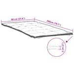 Casa si Gradina - Textile si covoare - Lenjerii de pat - Protectie saltea - Protectie de saltea, alb, 90x200 cm - Infinity.ro