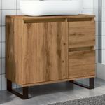 Casa si Gradina - Mobilier - Mobilier baie - Comode baie - Dulap chiuveta baie, stejar artizanal 65x33x60cm lemn prelucrat - Infinity.ro