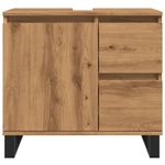 Casa si Gradina - Mobilier - Mobilier baie - Comode baie - Dulap chiuveta baie, stejar artizanal 65x33x60cm lemn prelucrat - Infinity.ro