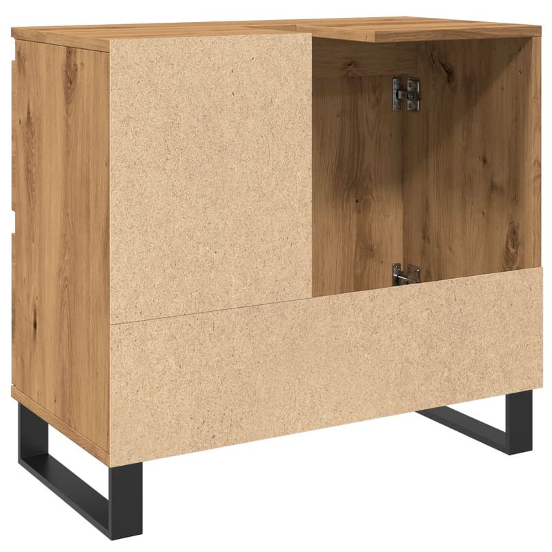 Casa si Gradina - Mobilier - Mobilier baie - Comode baie - Dulap chiuveta baie, stejar artizanal 65x33x60cm lemn prelucrat - Infinity.ro