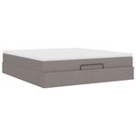 Casa si Gradina - Mobilier - Paturi si accesorii - Paturi - Cadru de pat otoman cu saltea Taupe 160x200cm Material - Infinity.ro