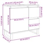 Casa si Gradina - Mobilier - Mobilier baie - Comode baie - Dulap chiuveta baie, stejar artizanal 65x33x60cm lemn prelucrat - Infinity.ro