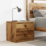 Casa si Gradina - Mobilier - Comode si corpuri - Noptiere - Noptiera, lemn vechi, 50x40x43.5 cm, lemn prelucrat - Infinity.ro