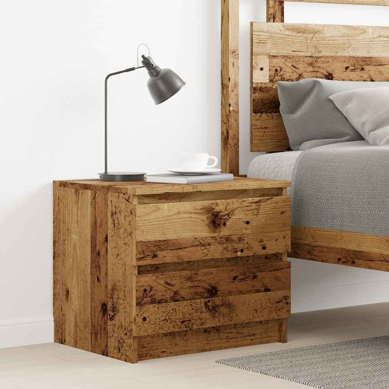 Casa si Gradina - Mobilier - Comode si corpuri - Noptiere - Noptiera, lemn vechi, 50x40x43.5 cm, lemn prelucrat - Infinity.ro