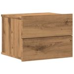 Casa si Gradina - Mobilier - Comode si corpuri - Noptiere - Noptiera de perete, stejar artizanal, 40x32x30 cm - Infinity.ro