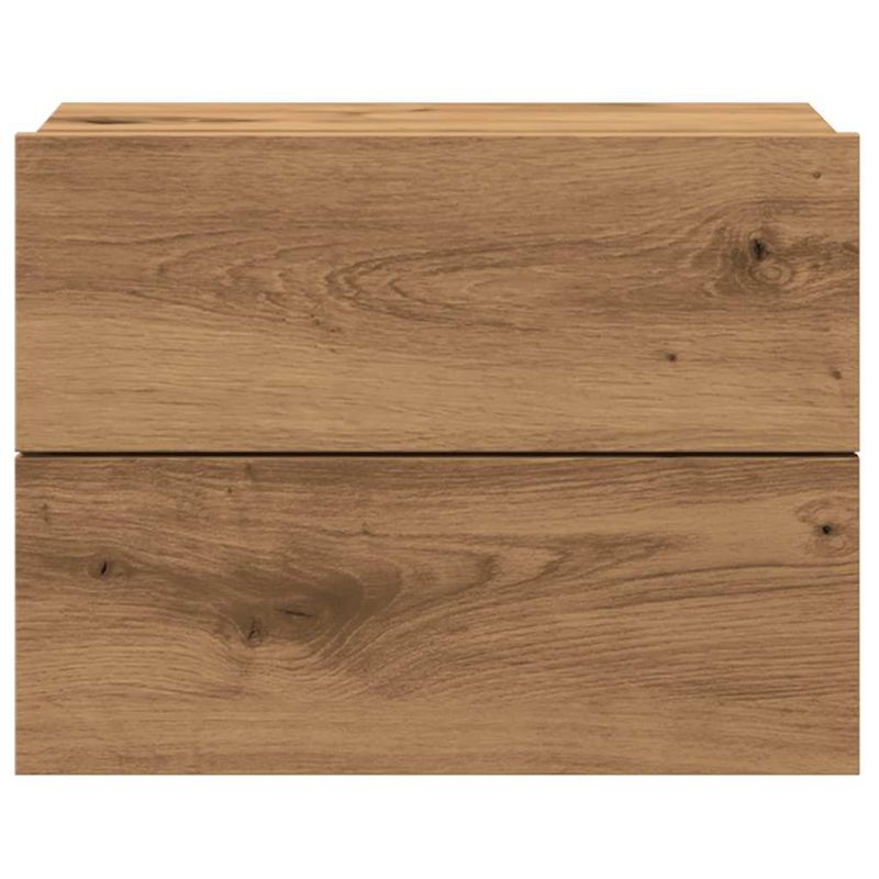 Casa si Gradina - Mobilier - Comode si corpuri - Noptiere - Noptiera de perete, stejar artizanal, 40x32x30 cm - Infinity.ro