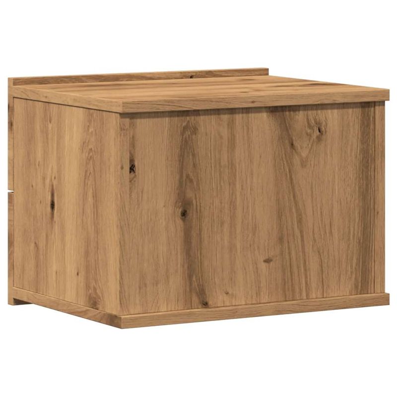 Casa si Gradina - Mobilier - Comode si corpuri - Noptiere - Noptiera de perete, stejar artizanal, 40x32x30 cm - Infinity.ro
