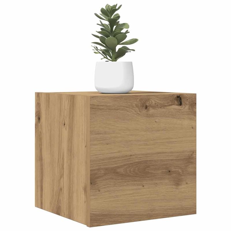 Casa si Gradina - Mobilier - Comode si corpuri - Comode - Dulap TV montaj pe perete, stejar artizanal, 30,5x30x30 cm - Infinity.ro