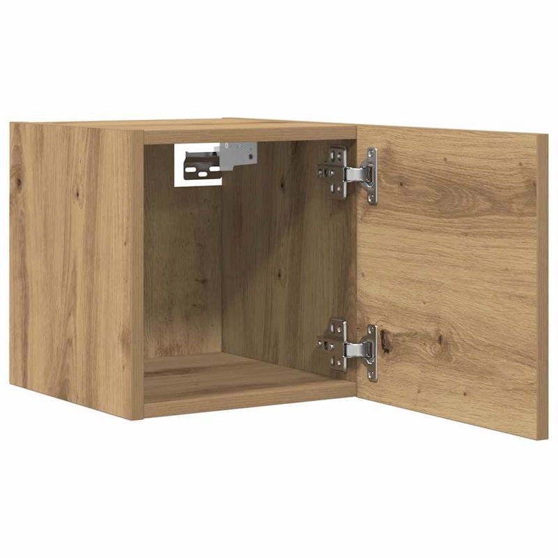Casa si Gradina - Mobilier - Comode si corpuri - Comode - Dulap TV montaj pe perete, stejar artizanal, 30,5x30x30 cm - Infinity.ro