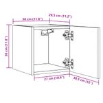 Casa si Gradina - Mobilier - Comode si corpuri - Comode - Dulap TV montaj pe perete, stejar artizanal, 30,5x30x30 cm - Infinity.ro