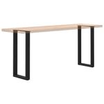 Casa si Gradina - Mobilier - Feronerie si accesorii mobila - Picioare masuta de cafea in forma de U 2 buc Negru Otel - Infinity.ro