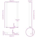 Casa si Gradina - Mobilier - Feronerie si accesorii mobila - Picioare masuta de cafea in forma de U 2 buc Negru Otel - Infinity.ro