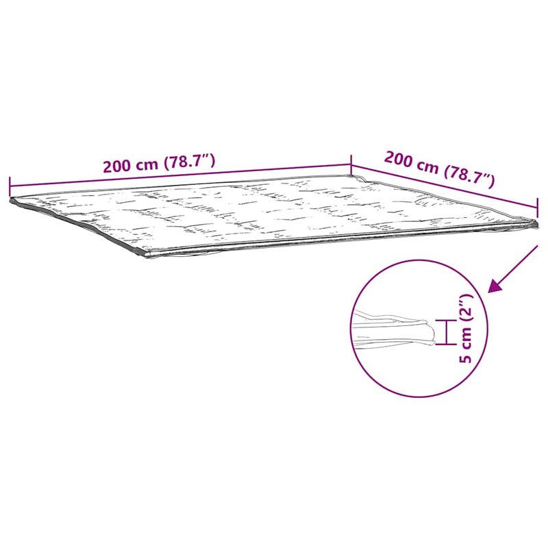 Casa si Gradina - Mobilier - Saltele si somiere - Saltele - Protectie de saltea, alb, 200x200 cm - Infinity.ro