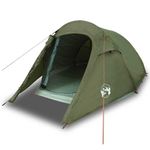 Sport si Outdoor - Camping - Corturi camping - Cort camping tunel pentru 3 persoane verde masliniu impermeabil - Infinity.ro