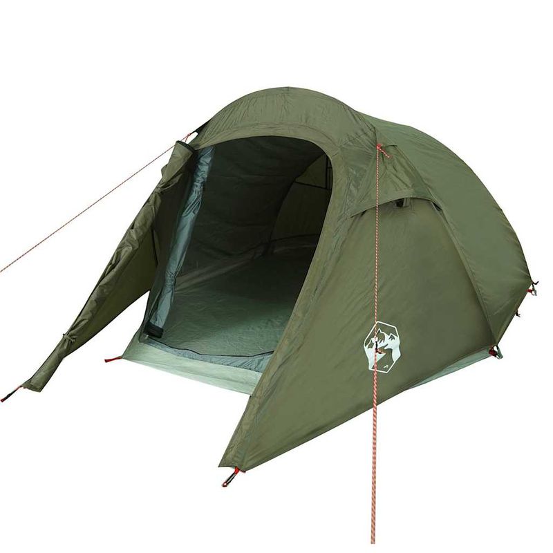 Sport si Outdoor - Camping - Corturi camping - Cort camping tunel pentru 3 persoane verde masliniu impermeabil - Infinity.ro