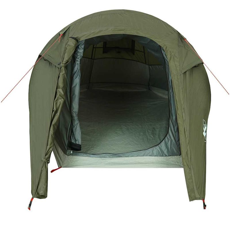 Sport si Outdoor - Camping - Corturi camping - Cort camping tunel pentru 3 persoane verde masliniu impermeabil - Infinity.ro