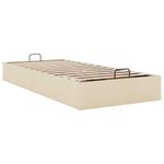 Casa si Gradina - Mobilier - Paturi si accesorii - Paturi - Cadru de pat otoman fara saltea crema 90x200 cm tesatura - Infinity.ro