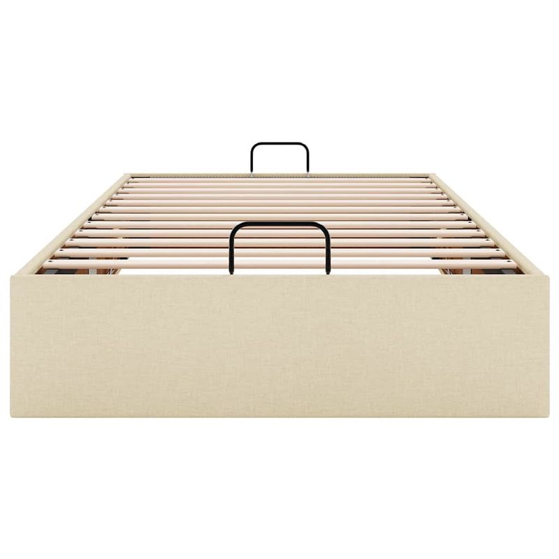 Casa si Gradina - Mobilier - Paturi si accesorii - Paturi - Cadru de pat otoman fara saltea crema 90x200 cm tesatura - Infinity.ro