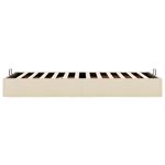 Casa si Gradina - Mobilier - Paturi si accesorii - Paturi - Cadru de pat otoman fara saltea crema 90x200 cm tesatura - Infinity.ro