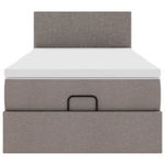 Casa si Gradina - Mobilier - Paturi si accesorii - Paturi - Cadru de pat otoman cu saltea Taupe 80x200cm Material - Infinity.ro