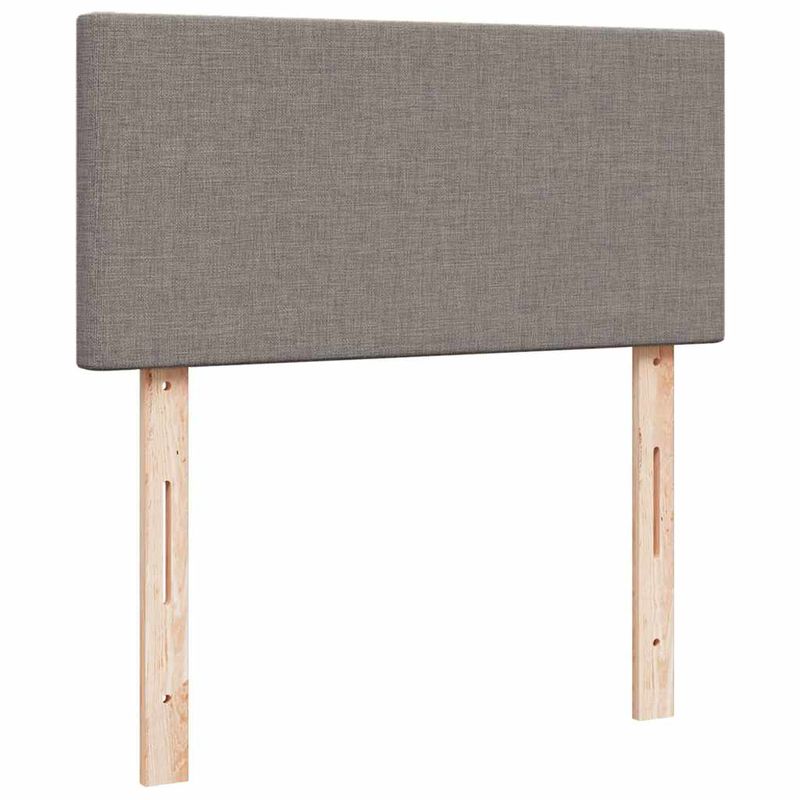 Casa si Gradina - Mobilier - Paturi si accesorii - Paturi - Cadru de pat otoman cu saltea Taupe 80x200cm Material - Infinity.ro