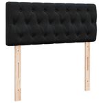 Casa si Gradina - Mobilier - Paturi si accesorii - Paturi - Cadru pat otoman cu saltea neagra 120x190 cm catifea - Infinity.ro