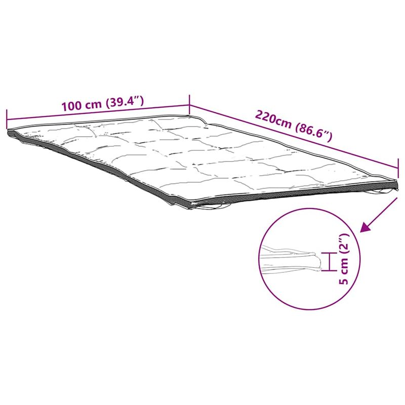 Casa si Gradina - Mobilier - Saltele si somiere - Saltele - Protectie de saltea, alb, 100x220 cm - Infinity.ro