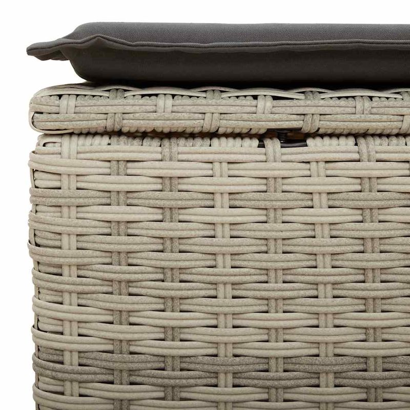 Casa si Gradina - Gradina si terasa - Mobilier exterior - Seturi mobila gradina - Set canapele de gradina cu perne, 9 piese gri deschis poliratan - Infinity.ro