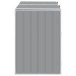 Casa si Gradina - Gradina si terasa - Mobilier exterior - Dulapuri si lazi depozitare exterior - Depozit pubele cu roti duble, gri, 144x81x113 cm, otel - Infinity.ro