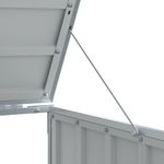 Casa si Gradina - Gradina si terasa - Mobilier exterior - Dulapuri si lazi depozitare exterior - Depozit pubele cu roti duble, gri, 144x81x113 cm, otel - Infinity.ro