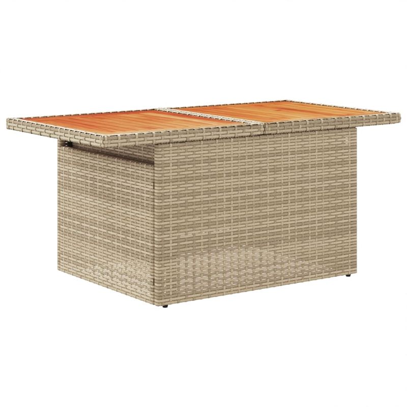 Casa si Gradina - Gradina si terasa - Mobilier exterior - Seturi mobila gradina - Set canapele de gradina, 9 piese, cu perne, bej, poliratan - Infinity.ro