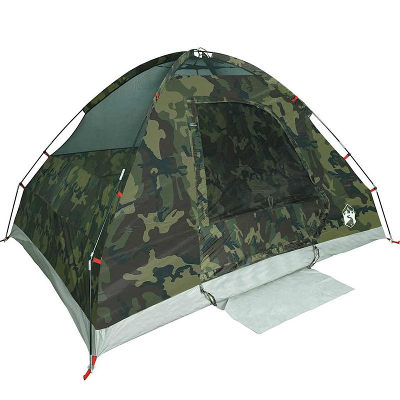 Sport si Outdoor - Camping - Corturi camping - Cort de camping cupola pentru 4 persoane, camuflaj, impermeabil - Infinity.ro